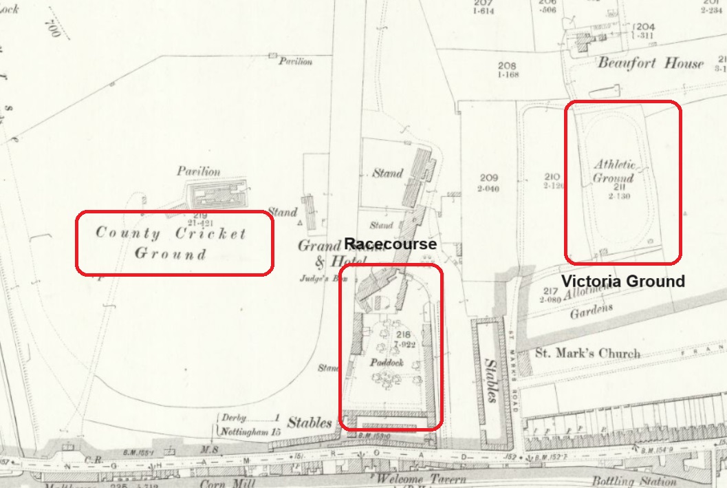 Derby - Racecourse : Map credit National Library of Scotland